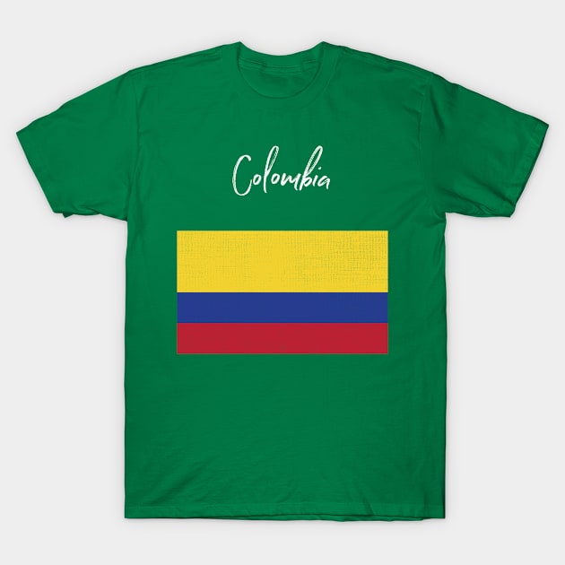 Colombia Flag T-Shirt by phenomad